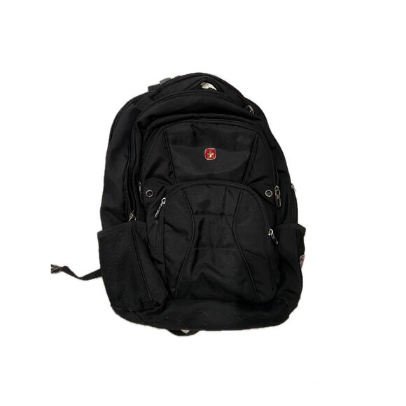 Swiss Gear 3760 Laptop Backpack Black Red - Picture 1 of 6
